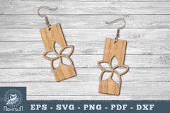 Flower Laser Cut Earrings SVG Bundle - CraftNest - Digital Crafting and Art