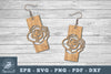 Flower Laser Cut Earrings SVG Bundle