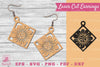Flower Laser Cut Earrings SVG Bundle