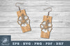 Flower Laser Cut Earrings SVG Bundle