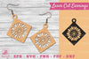 Flower Laser Cut Earrings SVG Bundle