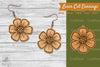 Flower Laser Cut Earrings SVG Bundle