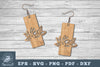Flower Laser Cut Earrings SVG Bundle