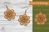 Flower Laser Cut Earrings SVG Bundle