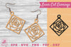 Flower Laser Cut Earrings SVG Bundle
