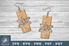 Flower Laser Cut Earrings SVG Bundle