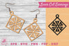 Flower Laser Cut Earrings SVG Bundle