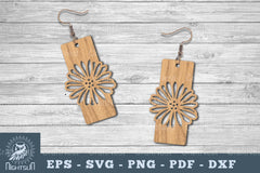 Flower Laser Cut Earrings SVG Bundle - CraftNest - Digital Crafting and Art