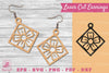 Flower Laser Cut Earrings SVG Bundle