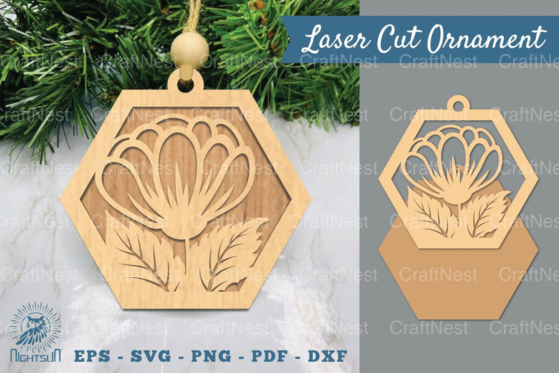 Flower Laser Cut Ornament Clipart Bundle - CraftNest - Digital Crafting and Art