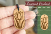 Flower Lasercut Pendant Clipart Bundle