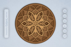 Flower Mandala Laser Cut SVG Bundle - CraftNest - Digital Crafting and Art