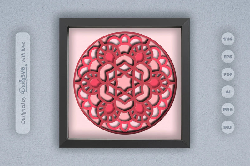 Flower Mandala Paper Cut SVG Bundle - CraftNest - Digital Crafting and Art