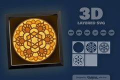 Flower Mandala Paper Cut SVG Bundle - CraftNest - Digital Crafting and Art
