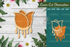 Flower Melted Laser Cut Decoration Clipart Bundle