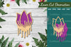 Flower Melted Laser Cut Decoration Clipart Bundle