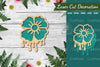 Flower Melted Laser Cut Decoration Clipart Bundle