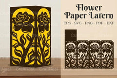 Flower Paper Lantern Cricut Design Bundle - CraftNest - Digital Crafting and Art