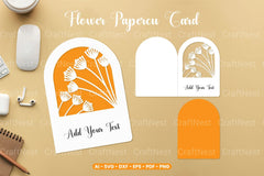 Flower Papercut Card SVG Bundle - CraftNest - Digital Crafting and Art