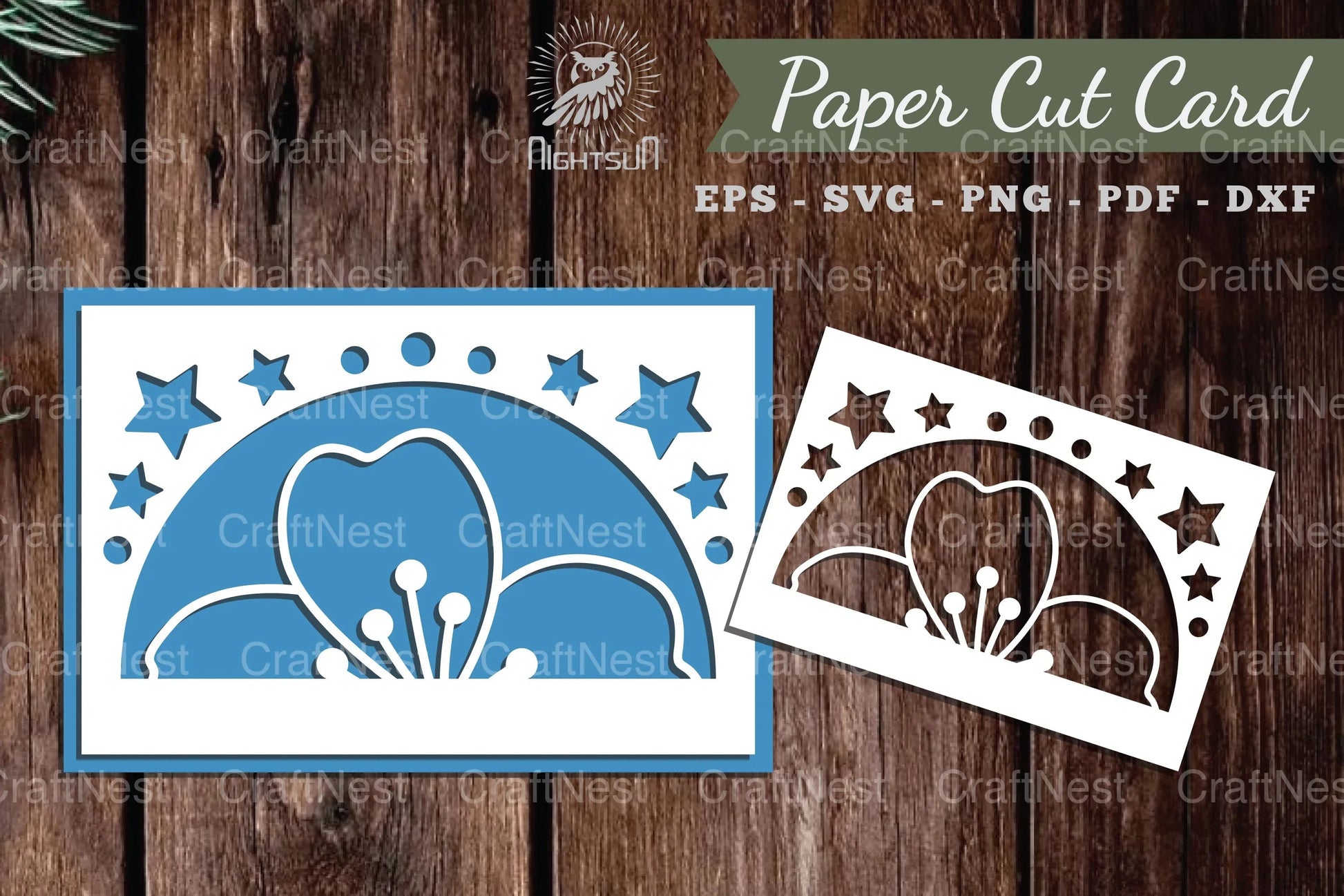 Flower Papercut Card SVG Bundle - CraftNest - Digital Crafting and Art