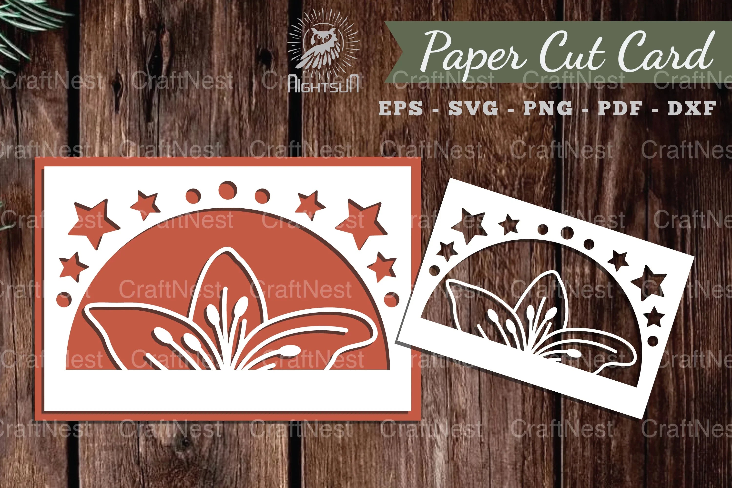 Flower Papercut Card SVG Bundle - CraftNest - Digital Crafting and Art