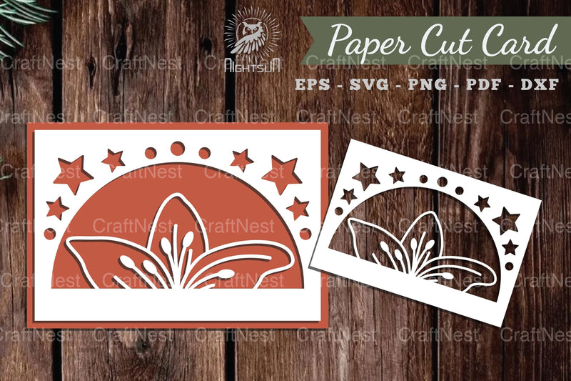 Flower Papercut Card SVG Bundle - CraftNest - Digital Crafting and Art