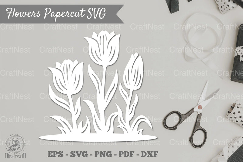 Flower Papercut SVG Bundle - CraftNest - Digital Crafting and Art