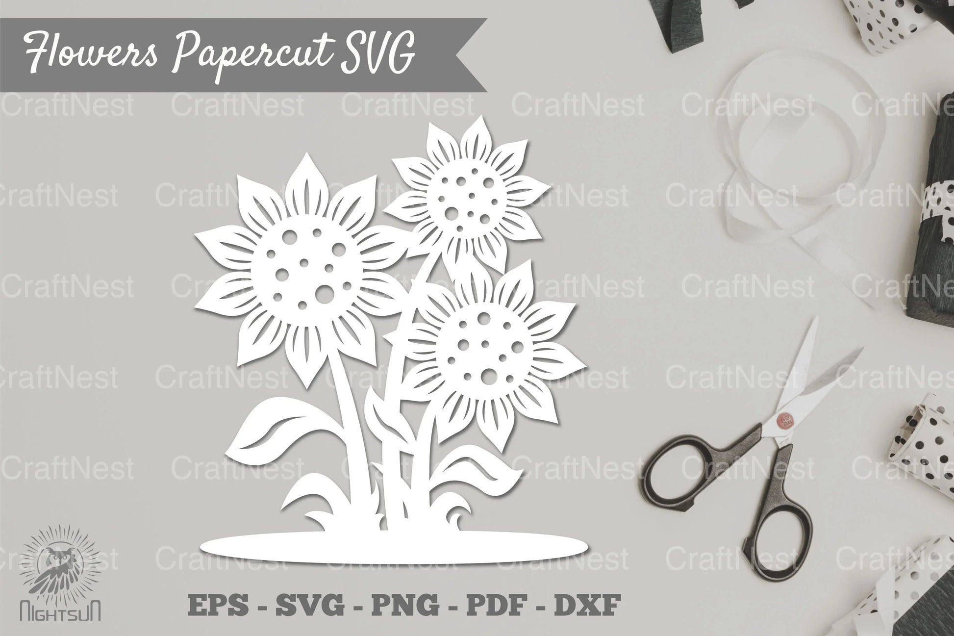 Flower Papercut SVG Bundle - CraftNest - Digital Crafting and Art
