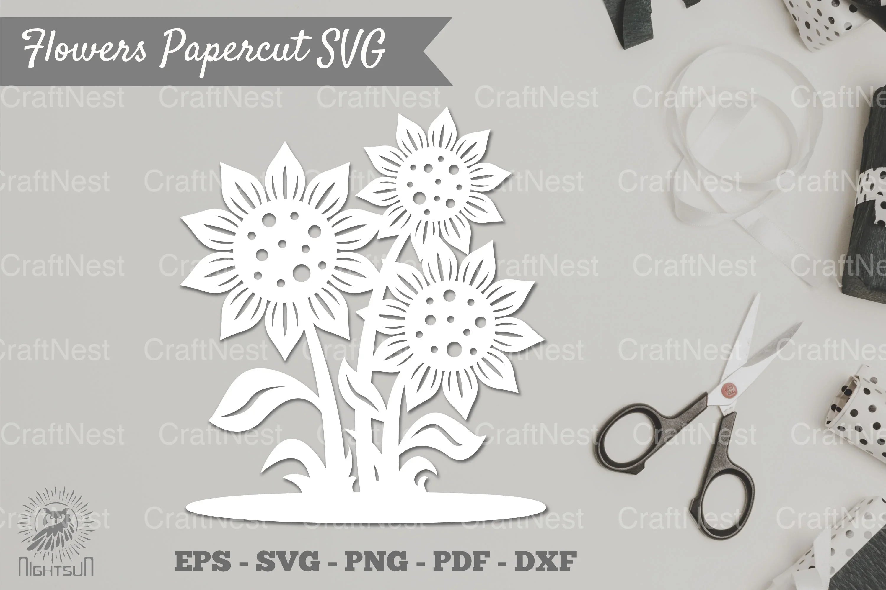 Flower Papercut SVG Bundle - CraftNest - Digital Crafting and Art