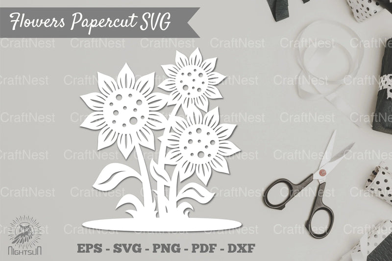 Flower Papercut SVG Bundle - CraftNest - Digital Crafting and Art