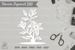 Flower Papercut SVG Bundle - CraftNest - Digital Crafting and Art