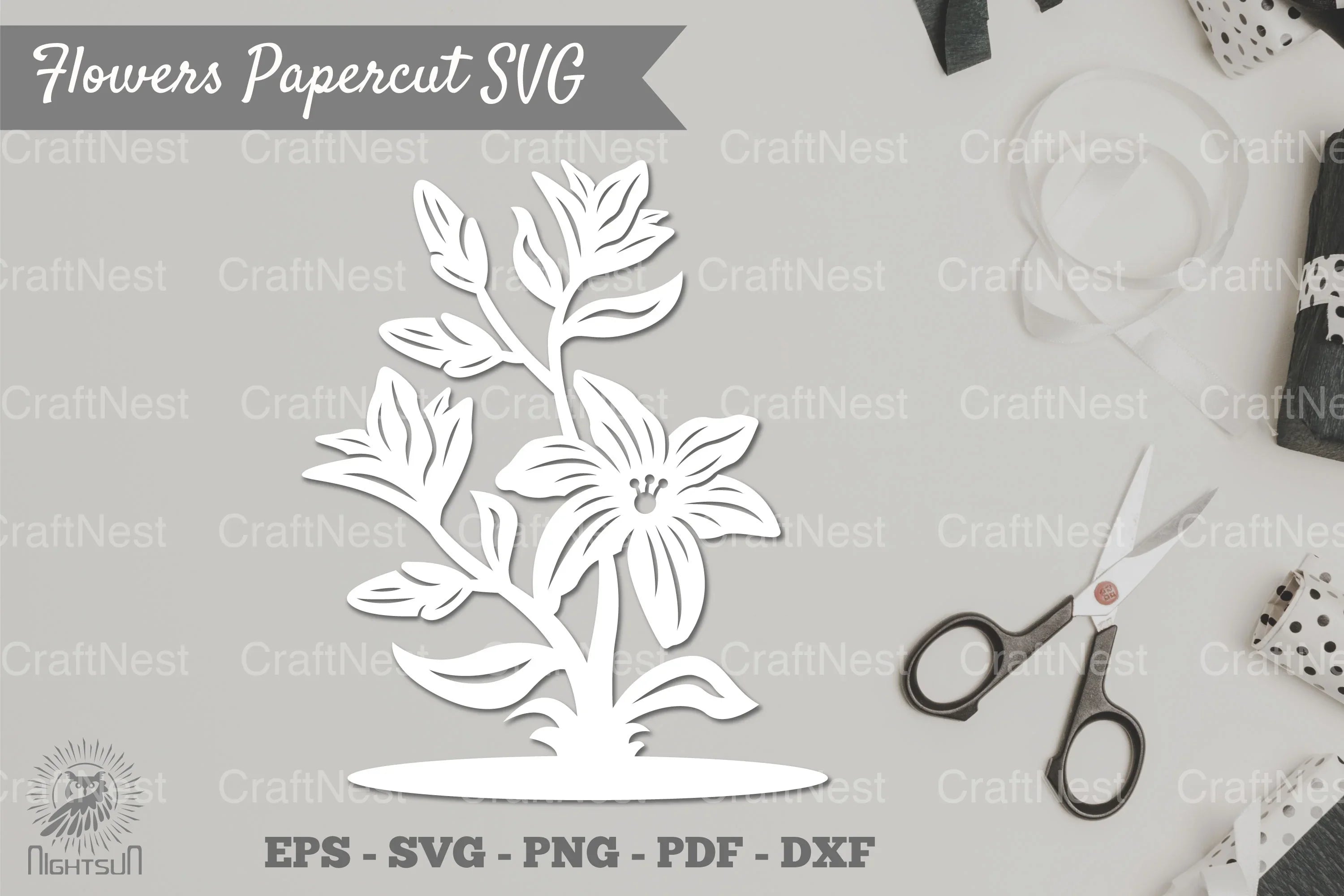 Flower Papercut SVG Bundle - CraftNest - Digital Crafting and Art