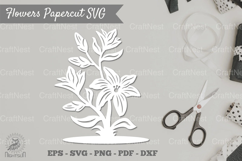 Flower Papercut SVG Bundle - CraftNest - Digital Crafting and Art