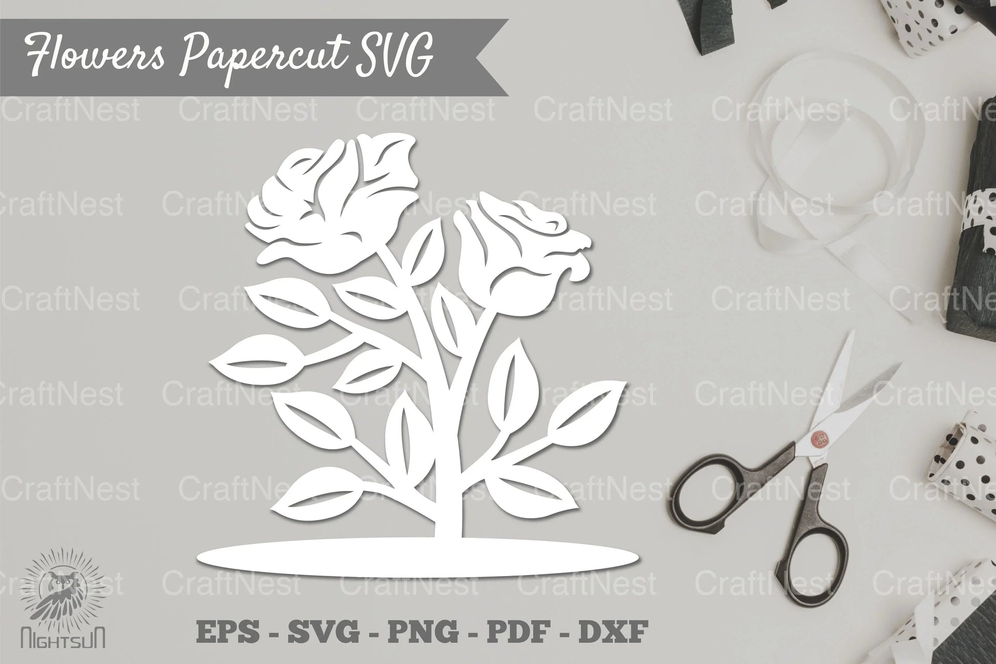 Flower Papercut SVG Bundle - CraftNest - Digital Crafting and Art