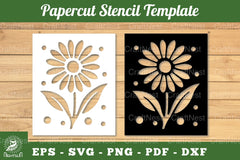 Flower Papercut Stencil Template Clipart Bundle - CraftNest - Digital Crafting and Art