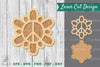 Flower Peace Laser Cut Decoration Clipart Bundle