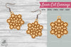Flower Peace Laser Cut Earrings SVG Bundle