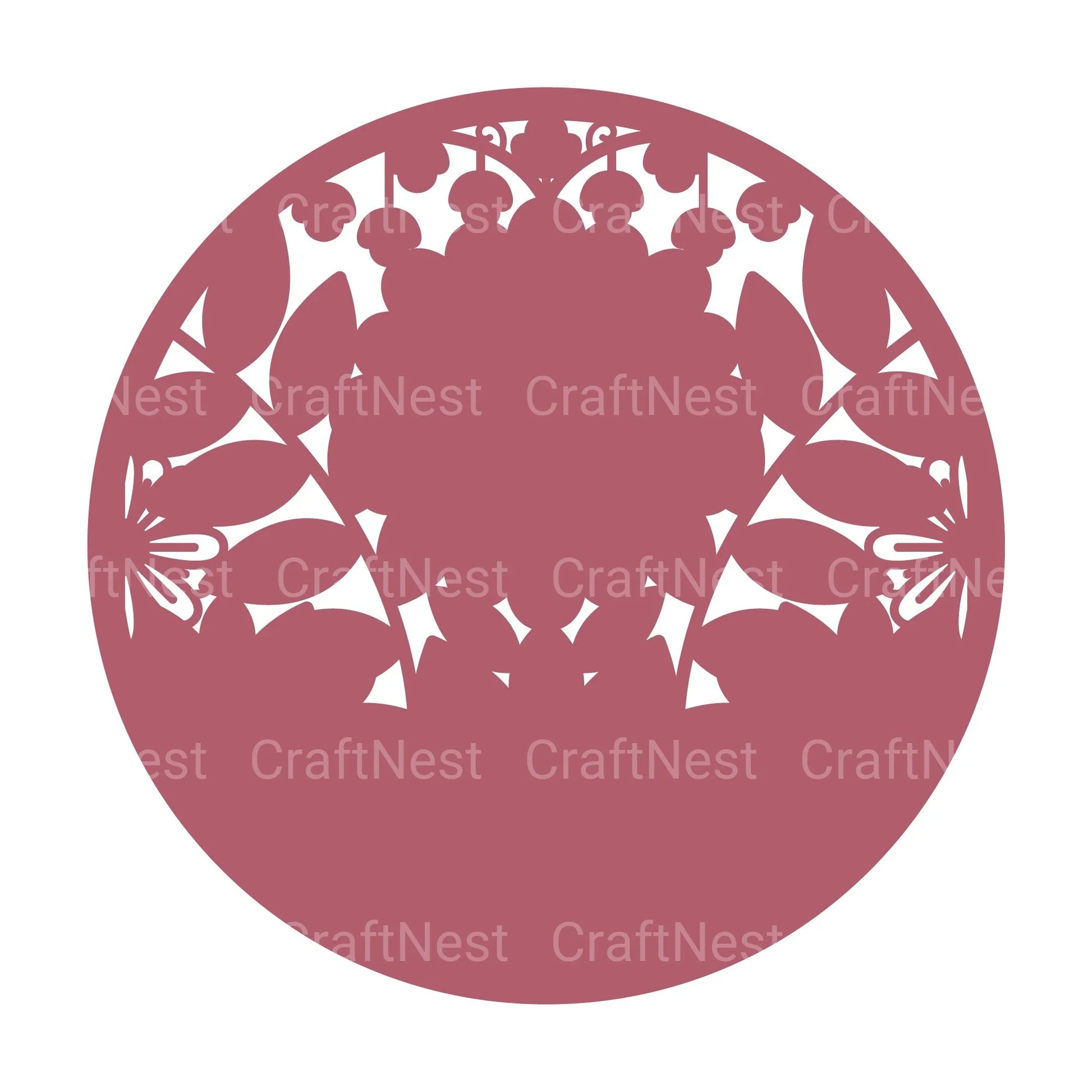 Flower Round 3D Layered Papercut Clipart Bundle - CraftNest - Digital Crafting and Art