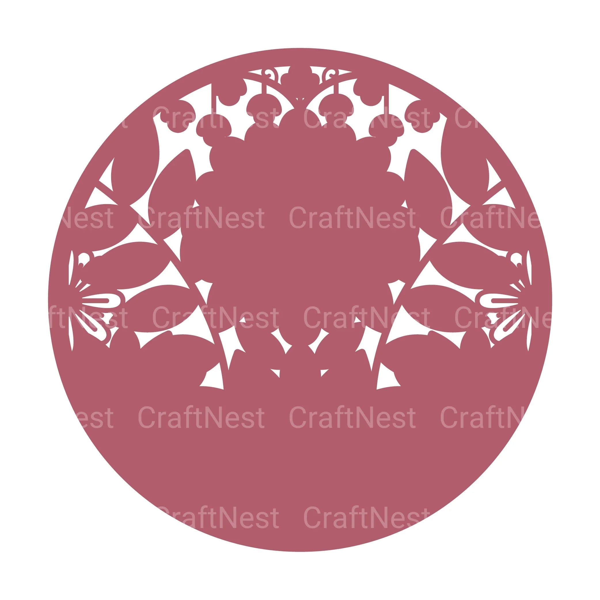 Flower Round 3D Layered Papercut Clipart Bundle - CraftNest - Digital Crafting and Art