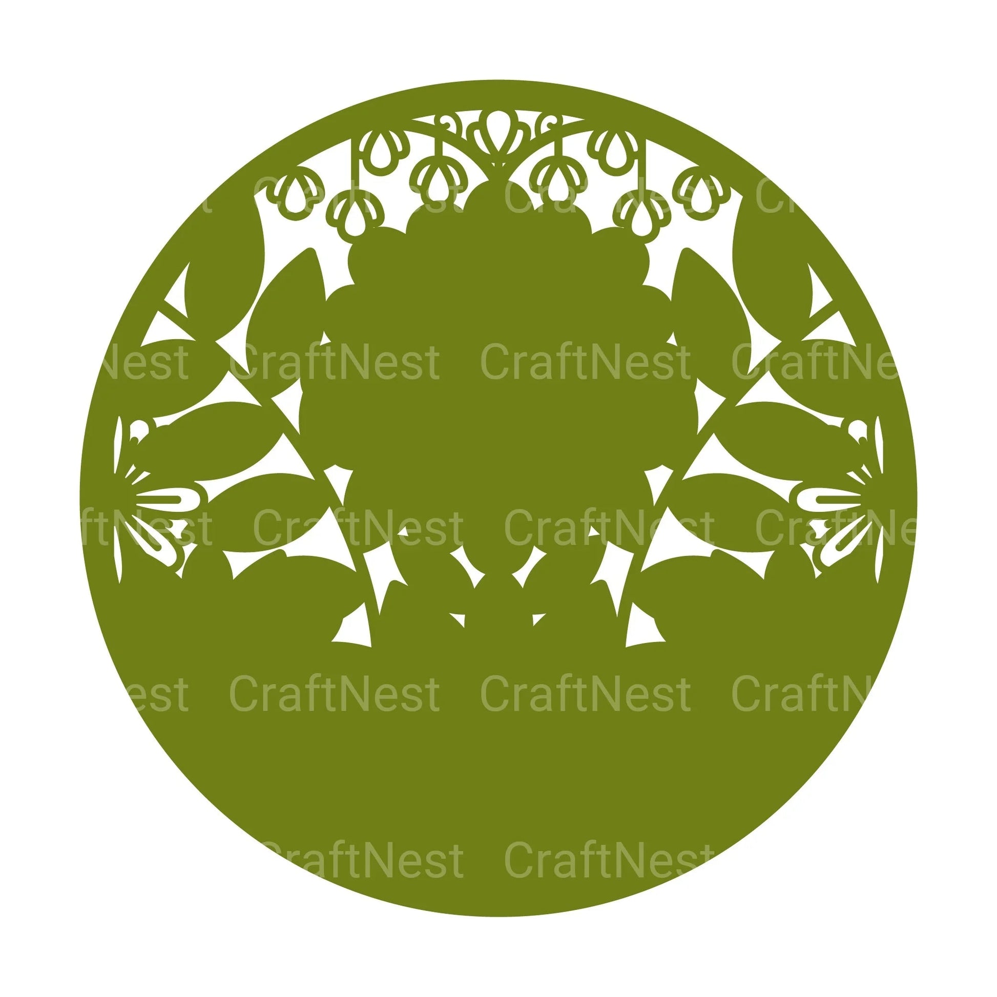 Flower Round 3D Layered Papercut Clipart Bundle - CraftNest - Digital Crafting and Art