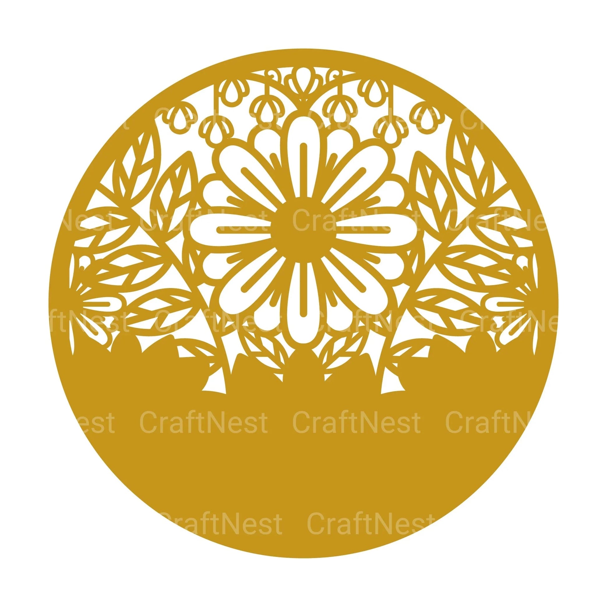 Flower Round 3D Layered Papercut Clipart Bundle - CraftNest - Digital Crafting and Art