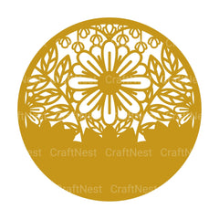 Flower Round 3D Layered Papercut Clipart Bundle - CraftNest - Digital Crafting and Art