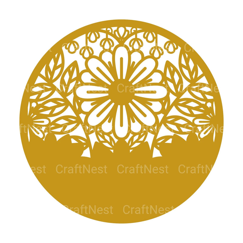 Flower Round 3D Layered Papercut Clipart Bundle - CraftNest - Digital Crafting and Art