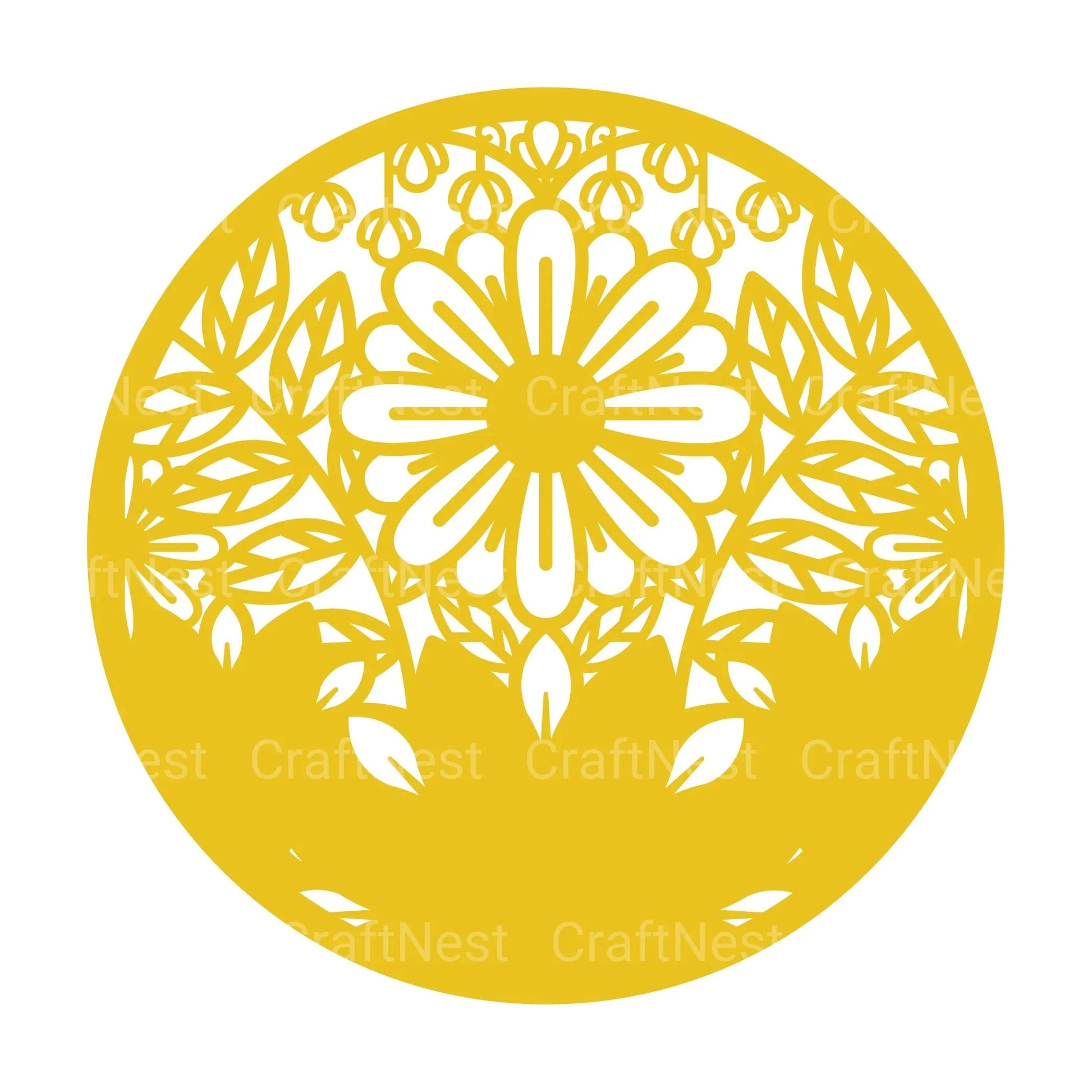 Flower Round 3D Layered Papercut Clipart Bundle - CraftNest - Digital Crafting and Art