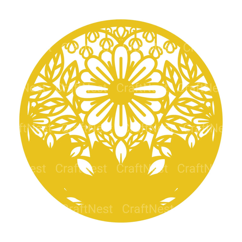 Flower Round 3D Layered Papercut Clipart Bundle - CraftNest - Digital Crafting and Art