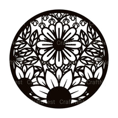 Flower Round 3D Layered Papercut Clipart Bundle - CraftNest - Digital Crafting and Art