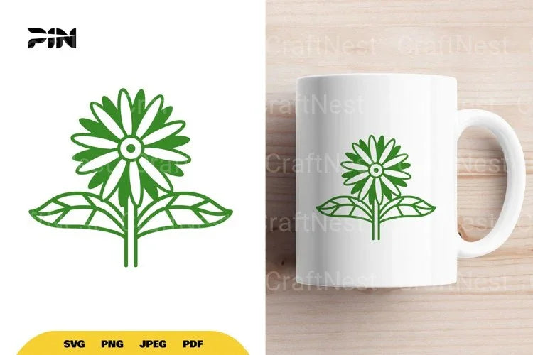 Scandinavian Flower Element Clipart Bundle - CraftNest - Digital Crafting and Art