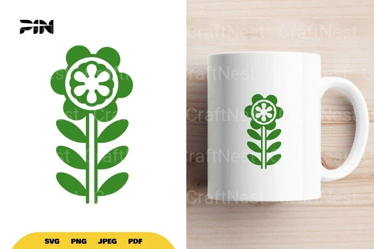 Scandinavian Flower Element Clipart Bundle - CraftNest - Digital Crafting and Art