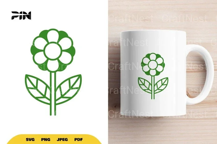 Scandinavian Flower Element Clipart Bundle - CraftNest - Digital Crafting and Art