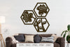 Flower Shape Hexagon Wall Decor Clipart Bundle